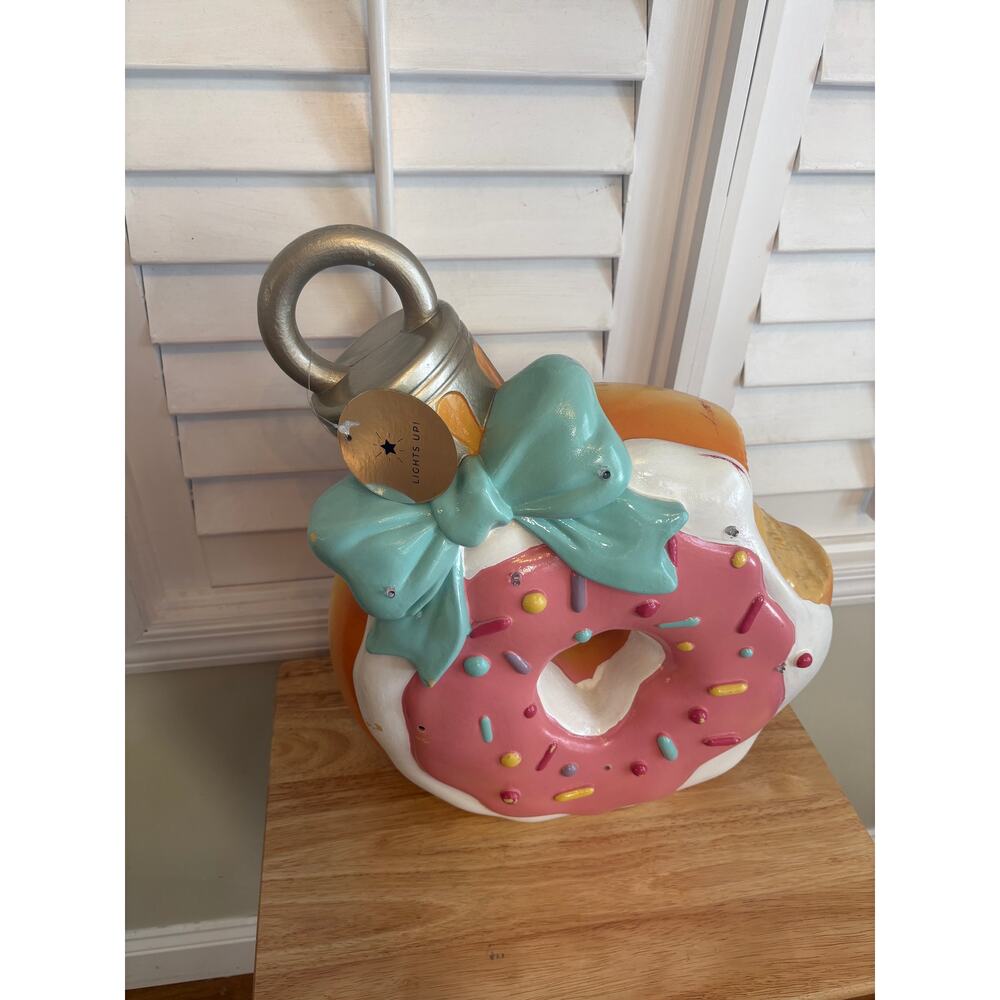 Donut‎ Christmas Ornament Large Light Up Decoration
